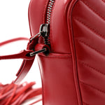 Calfskin Matelasse Monogram Lou Camera Bag Red