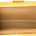 Smooth Calfskin Mini Clasp Bag Beige
