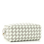 Nappa Wavy Bicolor Intrecciato Small Loop Camera Bag Agate Grey Glacier