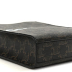 Triomphe Canvas Calfskin Mini Vertical Cabas Tan