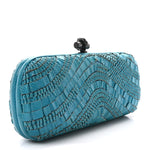 Ayers Intrecciato Karung Knot Clutch Blue