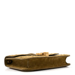 Ostrich Carre Satchel Green