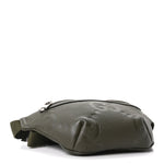 Piuma Calfskin Jumbo GG Embossed Small Belt Bag Dark Green