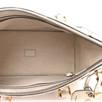 Koi Calfskin Medium Bauletto Duffle Top Handle Bag White