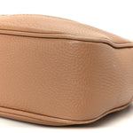 Pebbled Calfskin Small Soho Disco Bag Camelia