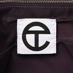 Vegan Leather Large Shopping Bag Eggplant