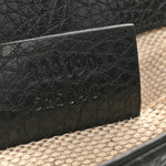 Pebbled Calfskin Small Soho Flap Crossbody Black