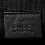 GG Supreme Monogram Appia Calfskin Web Small Camera Messenger Bag Black Grey