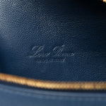Grained Calfskin L19 Extra Pocket Pouch Navy Blue