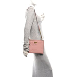 Calfskin Trifolio Crossbody Bag Antique Rose