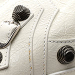 Agneau Arena Neo Cagole City Handbag Optic White