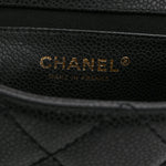 Caviar Quilted Mini Chain Flap Black