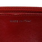 Lambskin Quilted Wallet On Chain WOC Red