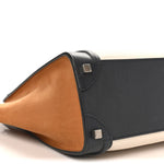 Baby Grained Calfskin Nubuck Micro Tri-Color Luggage White