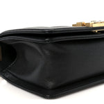 Caviar Quilted Small Boy Flap Black