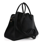 Polished Saddle Calfskin Soft Margaux 12 Black