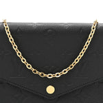 Empreinte Pochette Felicie Chain Wallet Black