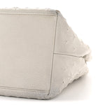 Grained Calfskin Embossed Star Small Sofia Tote Chalk