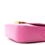 Shiny Calfskin Triomphe Shoulder Bag Fuchsia