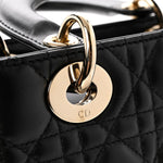 Lambskin Cannage Small My ABCDior Lady Dior Black