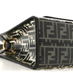 TPU FF Vitello Century Plexiglass Small Runaway Shopper Tote Black