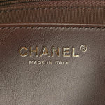 Suede Calfskin Lambskin Quilted Maxi Hobo Dark Brown