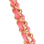 Shiny Calfskin Quilted Small Chanel 22 Coral Pink