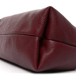 Grained Calfskin Softbit Maxi Shoulder Bag Rosso