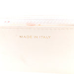 Shiny Crumpled Calfskin Quilted Chanel 19 Wallet On Chain WOC White