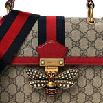 GG Supreme Monogram Small Queen Margaret Top Handle Bag Red