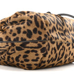 Cavallino Vitello Leopard Print Mini Spy Bag Marrone