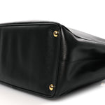 Saffiano Large Galleria Double Zip Tote Black