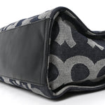 Denim Jacquard Large The Monogram Tote Bag Denim Blue