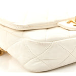Lambskin Quilted Small CC Funky Town Flap White