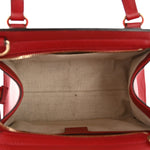 Dollar Calfskin Medium Soho Top Handle Satchel Hibiscus Red