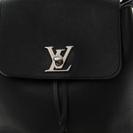 Calfskin Lockme Backpack Black