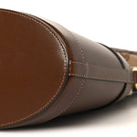Monogram Textured Calfskin Horsebit 1955 Drawstring Bucket Bag Beige Brown Sugar