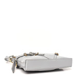 Tumbled Calfskin Mini Voyou Boyfriend Party Bag Light Grey
