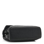 Calfskin Crocodile Embossed Medium West Hollywood Monogram Fold-Over Black