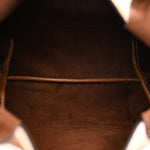 Grained Calfskin Softbit Medium Shoulder Bag Brown