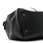 Calfskin Buckley Duffle Bag Black
