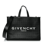 4G Coated Canvas Logo Medium G Tote Black