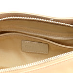 Lambskin Quilted CC Chocolate Bar Barrel Bag Beige