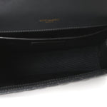 Grain De Poudre Textured Mixed Matelasse Triquilt Medium Monogram Satchel Dark Smog