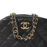 Caviar Quilted Mini CC You Camera Case Black