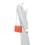 Dollar Calfskin Small Interlocking G Shoulder Bag Sun Orange
