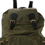 Nylon Large Rucksack Backpack  Canvas Green