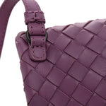Nappa Intrecciato Flap Crossbody Purple