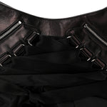 Satin Ballet Evening Bag Black