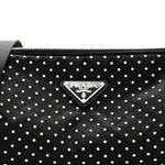 Re-Nylon Studded Shoulder Bag Black